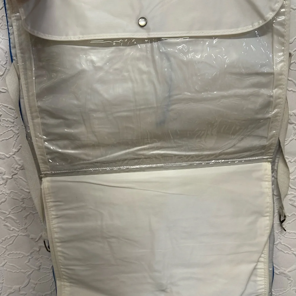 Vintage 1980s Saks Fifth Avenue Garment Bag w/ shoe storage - New w/ Paperwork